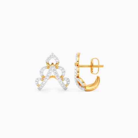 Swarn Vanki Diamond Hoop Earrings
