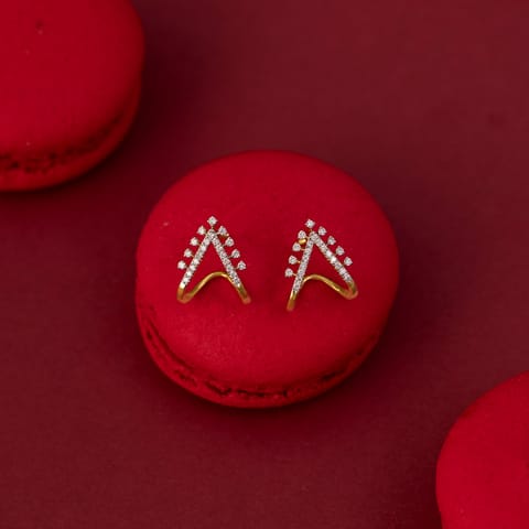 Zenith V Diamond Hoop Earrings Zenith V Diamond Hoop Earrings