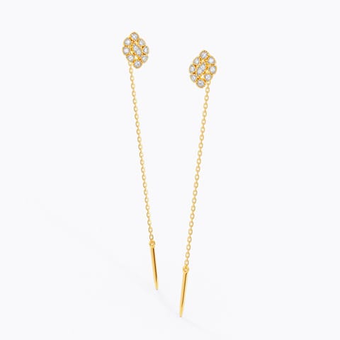 Diamond Sui Dhaga Earrings