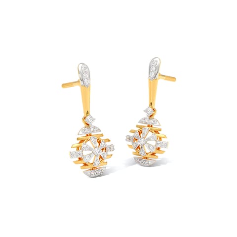 Meadow Glow Diamond Drop Earrings