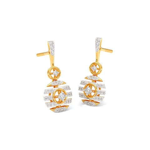 Orb Brilliance Diamond Drop Earrings