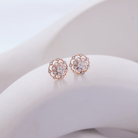 Blaze Brilliance Diamond Stud Earrings
