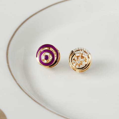 Infinity Orb Reversible Diamond Hoop Earrings