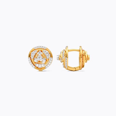Armour Reversible Diamond Hoop Earrings