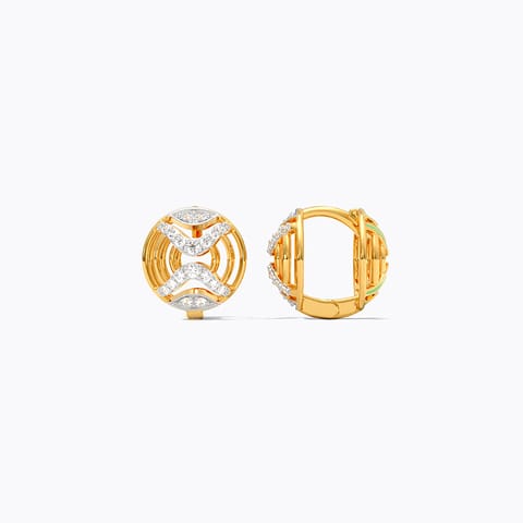 Orbital Spark Reversible Diamond Hoop Earrings