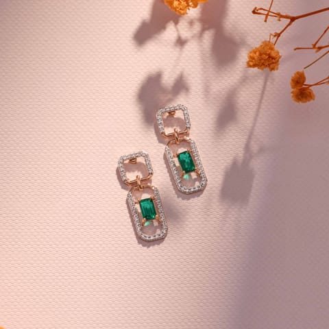 Verdant Links Gemstone Drop Earrings