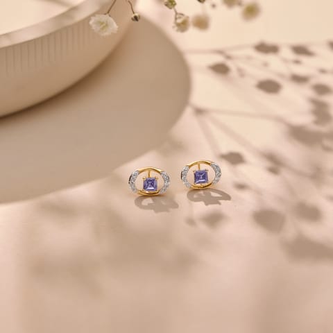 Azure Empress Gemstone Stud Earrings