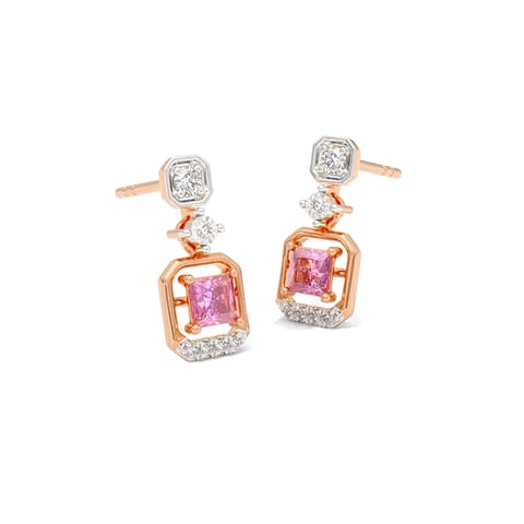 Pink Luxe Gemstone Stud Earrings Pink Luxe Gemstone Stud Earrings