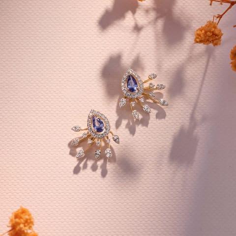 Sapphire Sprinkles Gemstone Stud Earrings