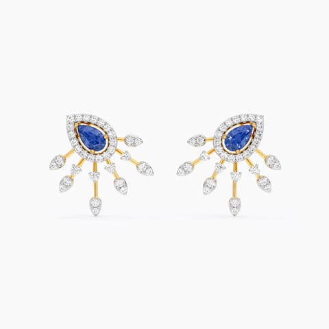 Sapphire Sprinkles Gemstone Stud Earrings