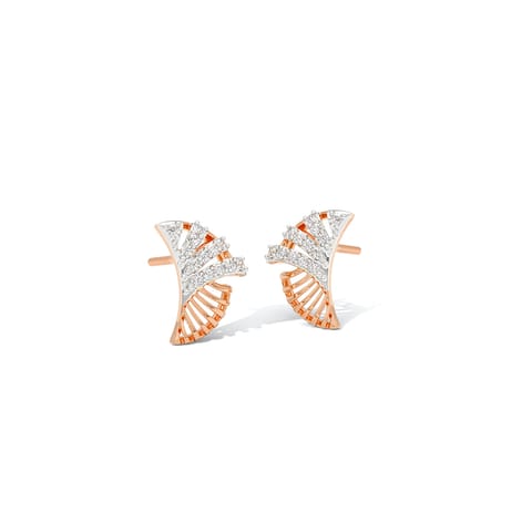 Mirage Flow Diamond Stud Earrings