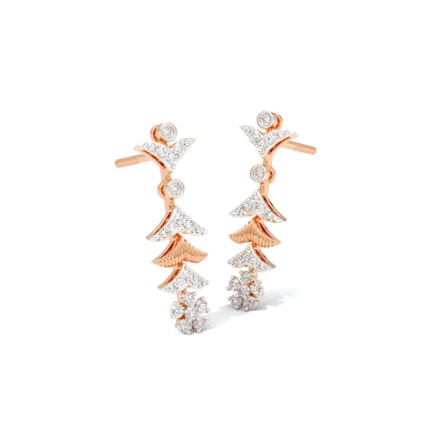 Celestial Aura Diamond Drop Earrings