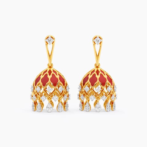 Eternal Noir Diamond Jhumkas Eternal Noir Diamond Jhumkas