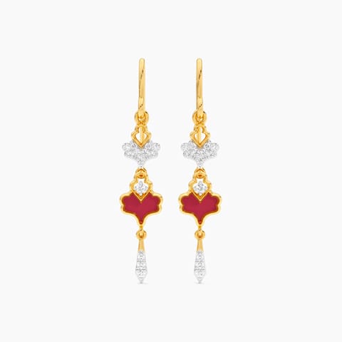 Astral Noir Diamond Drop Earrings