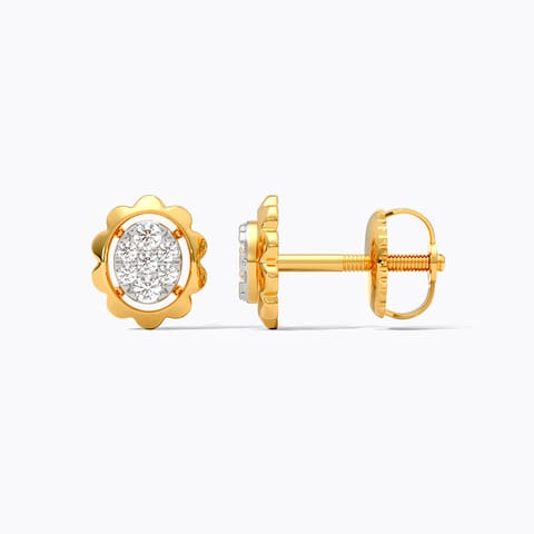 Ethereal Classic Diamond Stud Earrings