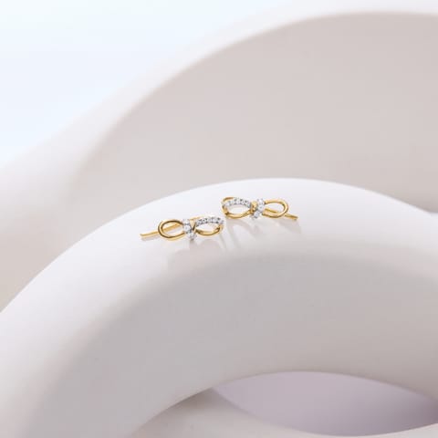 Infinity Knot Diamond Ear Cuffs Infinity Knot Diamond Ear Cuffs