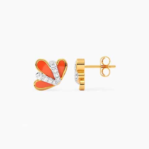Scarlet Bloom Diamond Stud Earrings Scarlet Bloom Diamond Stud Earrings