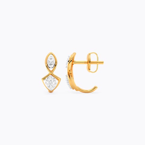 Dazzling Pop Diamond Hoop Earrings