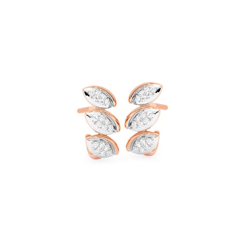 Luze Drip Diamond Hoop Earrings