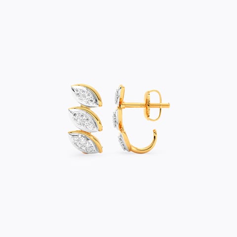 Luze Drip Diamond Hoop Earrings Luze Drip Diamond Hoop Earrings