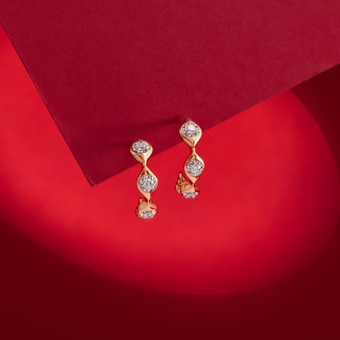 Breezy Elegance Diamond Hoop Earrings Breezy Elegance Diamond Hoop Earrings