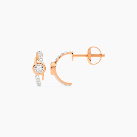 Subtle Glamour Diamond Hoop Earrings Subtle Glamour Diamond Hoop Earrings