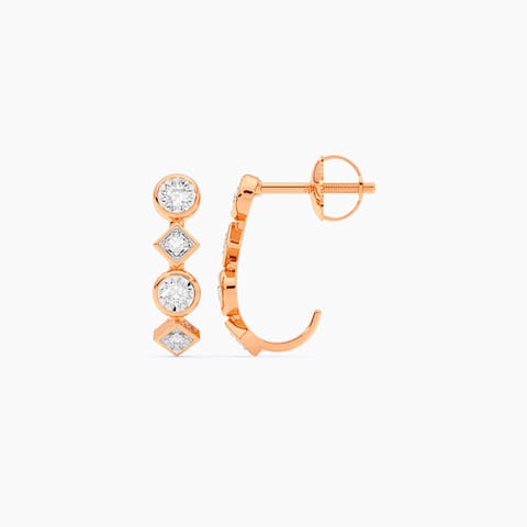 Cosmic Whispers Diamond Hoop Earrings Cosmic Whispers Diamond Hoop Earrings