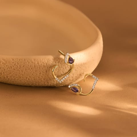 Blue Zest Gemstone Stud Earrings