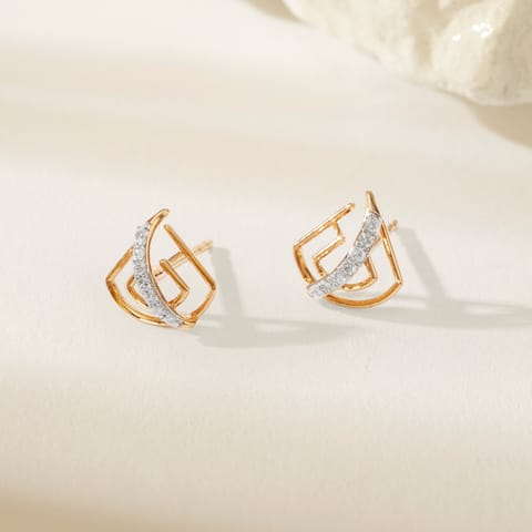 Lively Gleam Diamond Stud Earrings Lively Gleam Diamond Stud Earrings