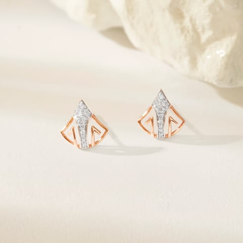 Flex Blaze Diamond Stud Earrings