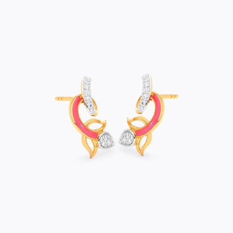Tulip Twirl Diamond Stud Earrings Tulip Twirl Diamond Stud Earrings