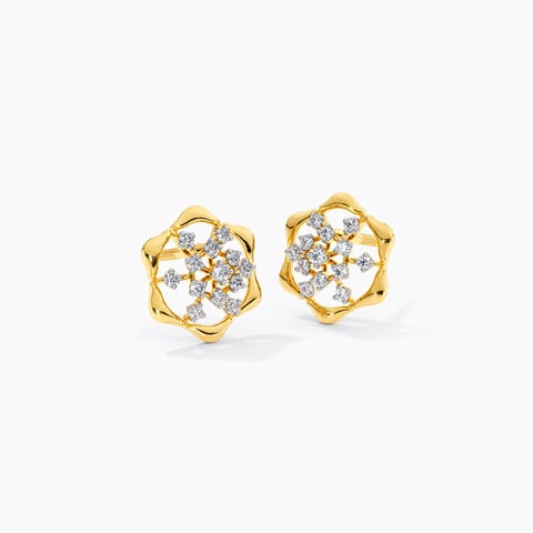 Flicker Fine Diamond Stud Earrings