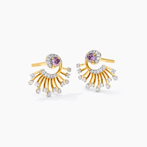 Amethyst Sprinkles Gemstone Stud Earrings Amethyst Sprinkles Gemstone Stud Earrings