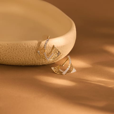 Celestial Brilliant Diamond Stud Earrings