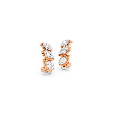 Classic Marquise Diamond Hoop Earrings Classic Marquise Diamond Hoop Earrings