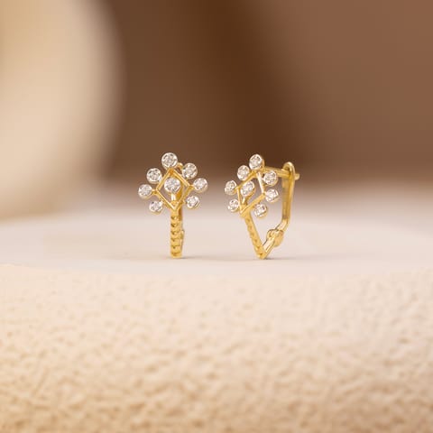 Enso Aura Diamond Hoop Earrings Enso Aura Diamond Hoop Earrings