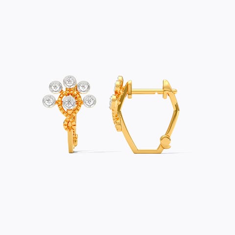 Enso Aura Diamond Hoop Earrings Enso Aura Diamond Hoop Earrings