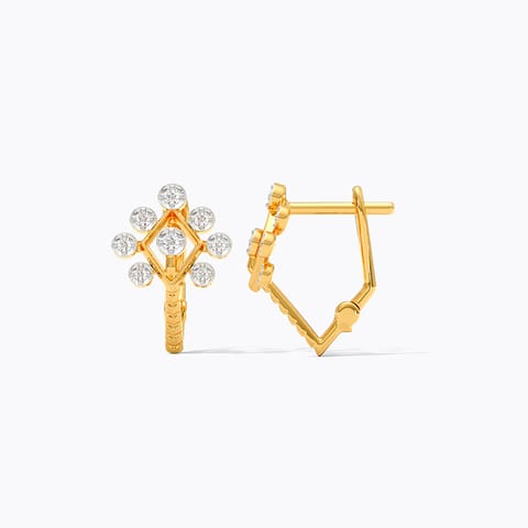 Willow Whispers Diamond Hoop Earrings Willow Whispers Diamond Hoop Earrings