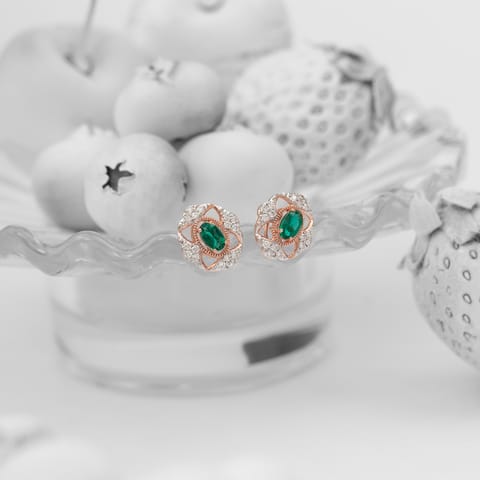 Vivid Cascade Gemstone Stud Earrings Vivid Cascade Gemstone Stud Earrings