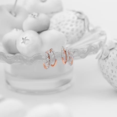 Sassy Twirl Diamond Stud Earrings