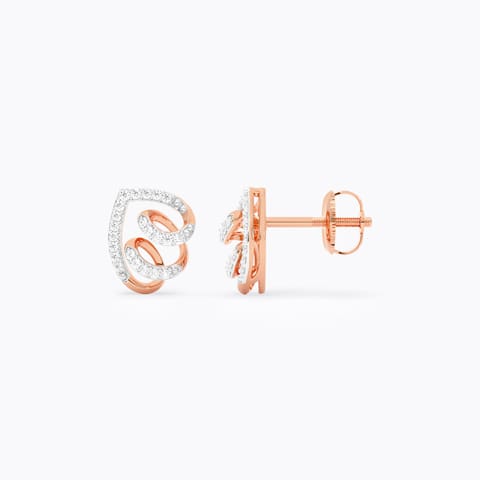 Whirling Glow Diamond Stud Earrings Whirling Glow Diamond Stud Earrings