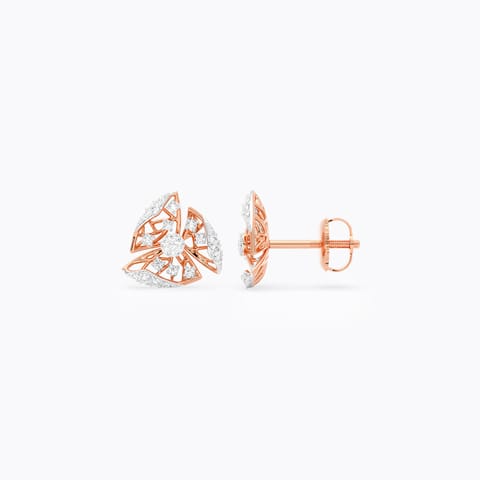 Spiral Bloom Diamond Stud Earrings Spiral Bloom Diamond Stud Earrings