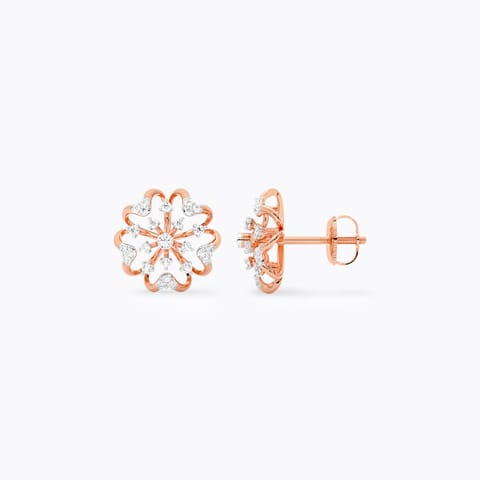 Floral Radiance Diamond Stud Earrings Floral Radiance Diamond Stud Earrings
