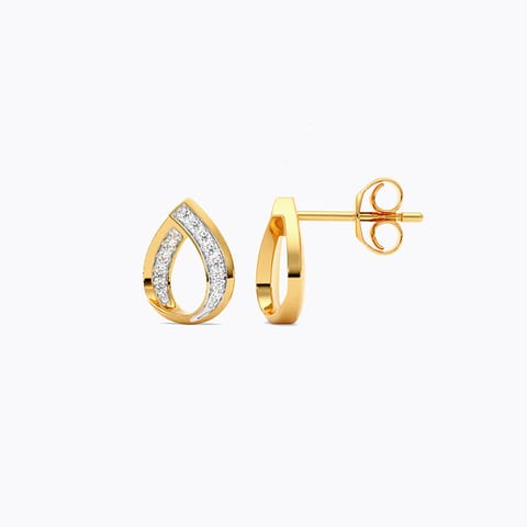 Pear Wink 9KT Diamond Stud Earrings Pear Wink 9KT Diamond Stud Earrings