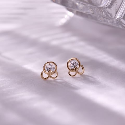 Twisty Shine 9KT Diamond Stud Earrings Twisty Shine 9KT Diamond Stud Earrings