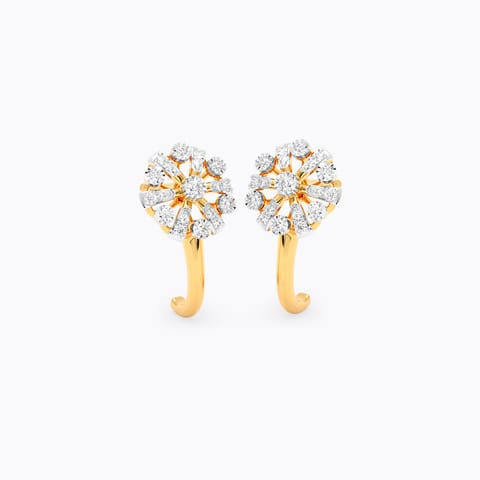 Circular Grace Diamond Hoop Earrings Circular Grace Diamond Hoop Earrings