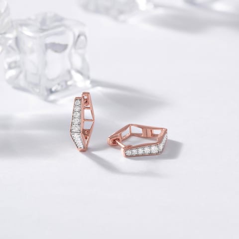 Shine Snap Diamond Hoop Earrings Shine Snap Diamond Hoop Earrings