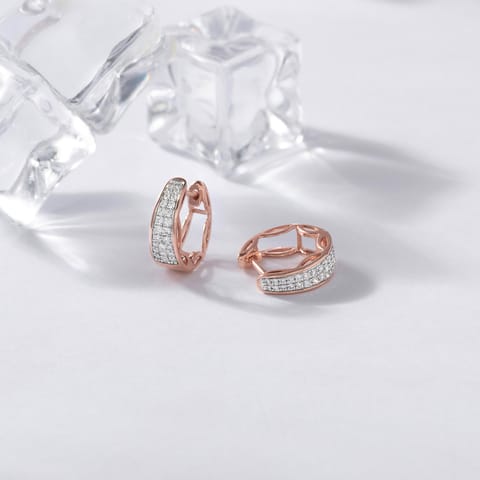 Diamond Hoop Earrings