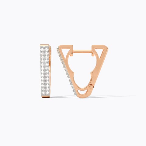 Little Spark Diamond Hoop Earrings