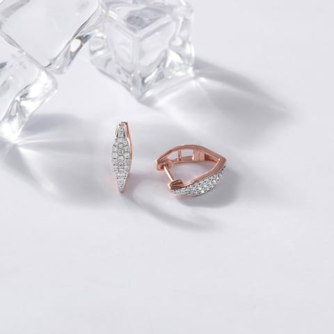 Bare Minimum Diamond Hoop Earrings